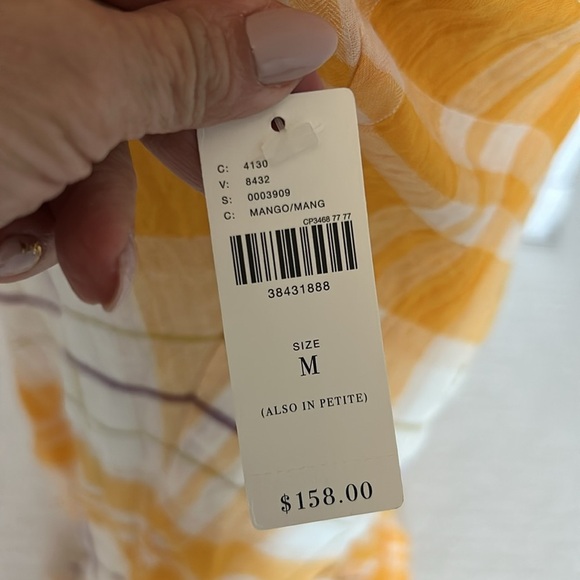 Yellow and White Maxi Dress - Picture 10 of 12